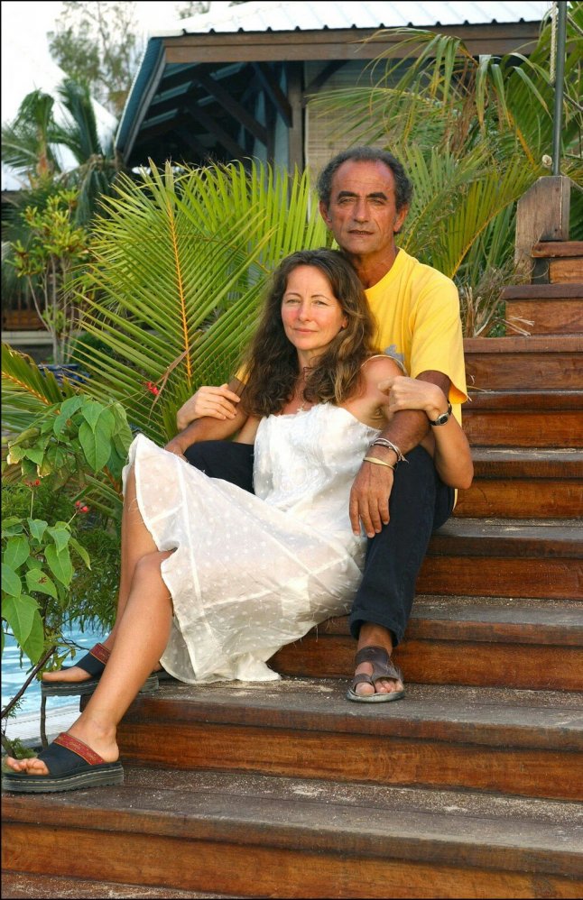 Richard Bohringer et sa femme en 2002