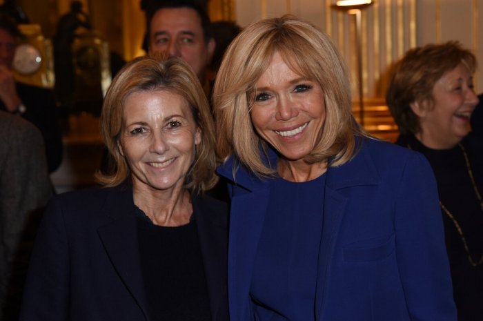 Claire Chazal et Brigitte Macron à Paris en 2019