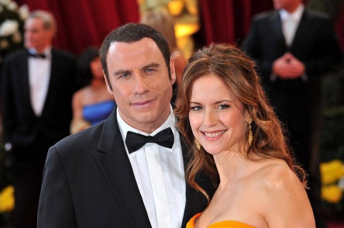John Travolta et Kelly Preston à la cérémonie des Oscars en 2008