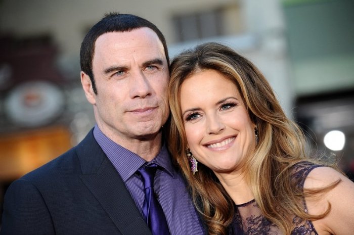 John Travolta et sa femme Kelly Preston en 2012
