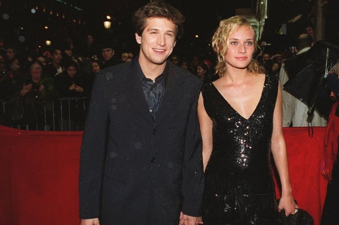 Diane Kruger accompagnée de Guillaume Canet en 2000