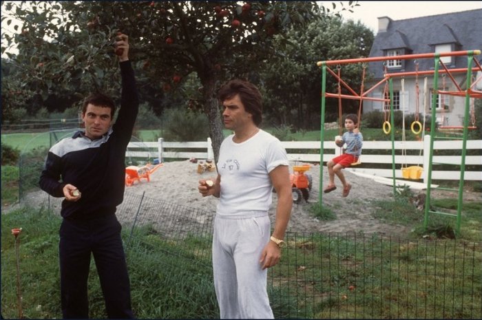 Bernard Tapie avec Bernard Hinault en 1983