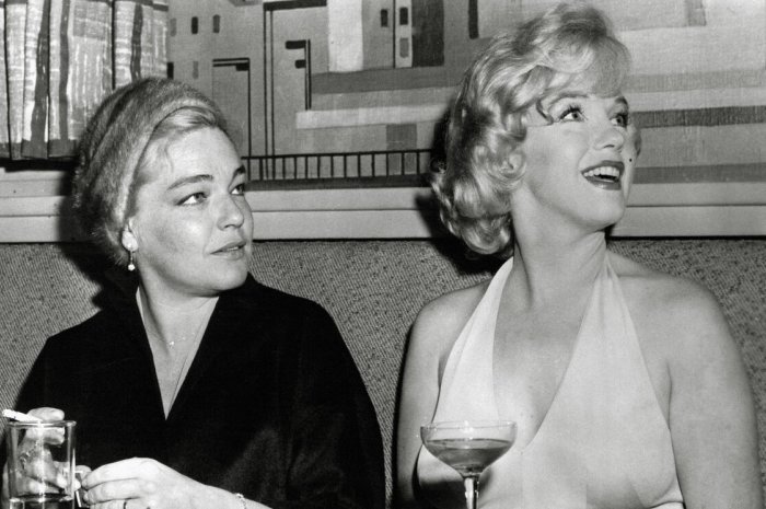 Simone Signoret et Marilyn Monroe dans les années 1960