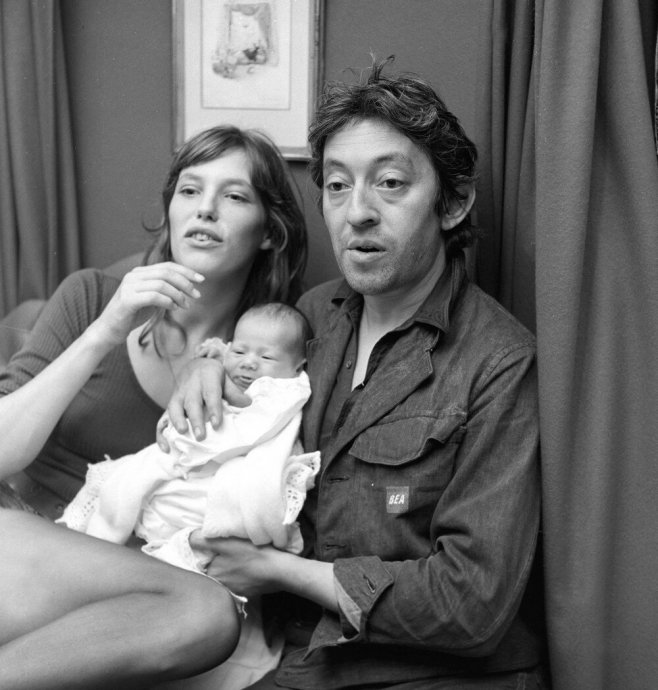 Charlotte Gainsbourg étant bébé