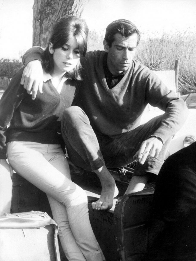Catherine Deneuve et Roger Vadim en 1961