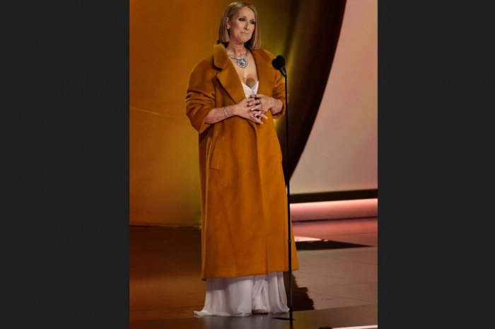 Céline Dion sur la scène des Grammy Awards