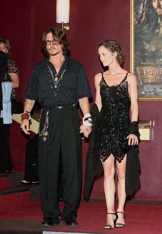 Vanessa Paradis et Johnny Depp en 2005