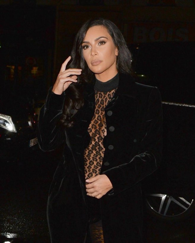 Kim Kardashian en tenue léopard très sexy&nbsp;