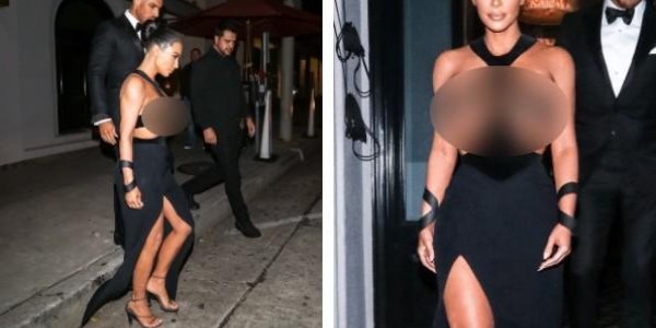 Photos : La robe très osée de Kim Kardashian