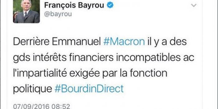 De critique &agrave; soutien d'Emmanuel Macron, le revirement de Fran&ccedil;ois Bayrou